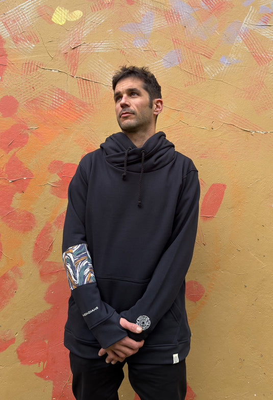 HOODIE NATURA FUNK BLACK - ES - vagabondians