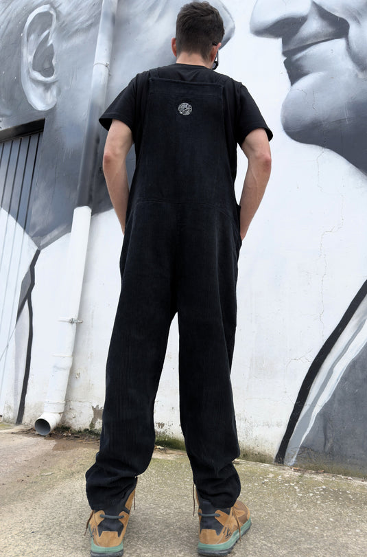 Black Corduroy Overall
