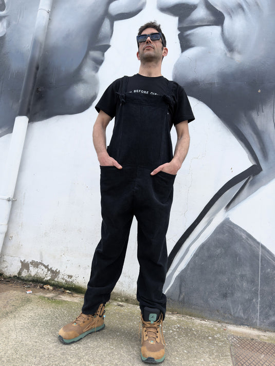 Black Corduroy Overall