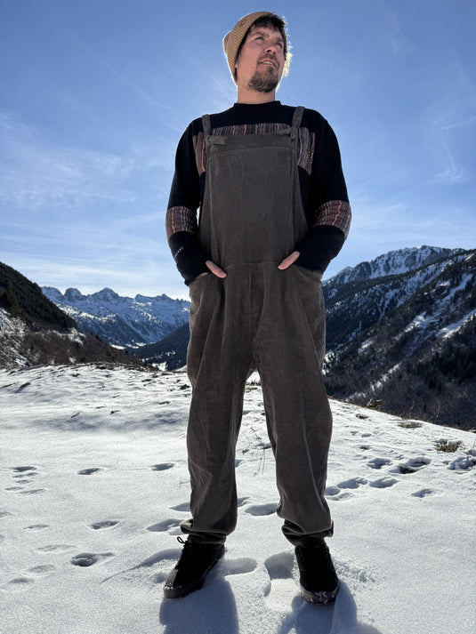 Chocolate Corduroy Overall