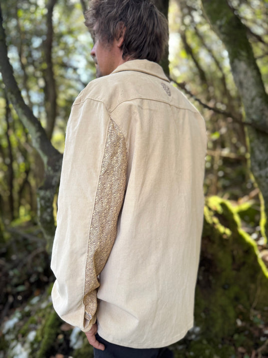 LONG-SLEEVE SHIRT BEIGE - ES - vagabondians