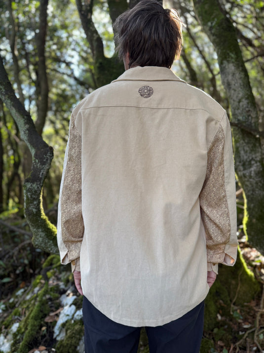 LONG-SLEEVE SHIRT BEIGE - ES - vagabondians