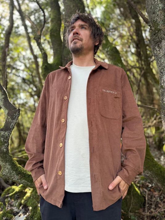 LONG-SLEEVE SHIRT BROWN - ES - vagabondians