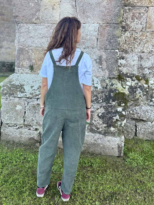 Green Corduroy Overall