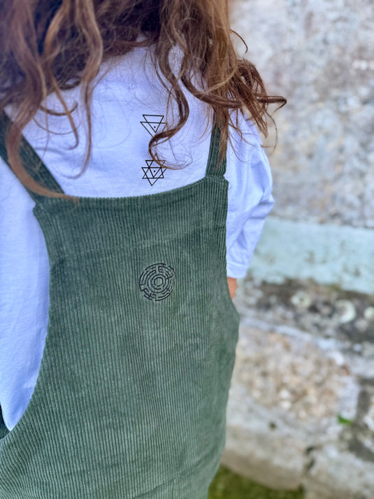 Green Corduroy Overall